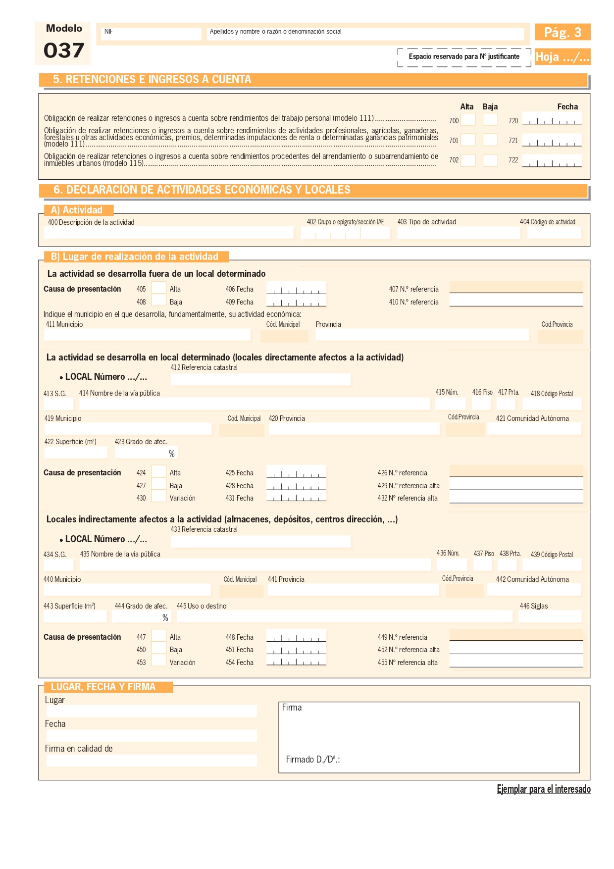 Modelo 037 ¡Tienes que saber ESTO!